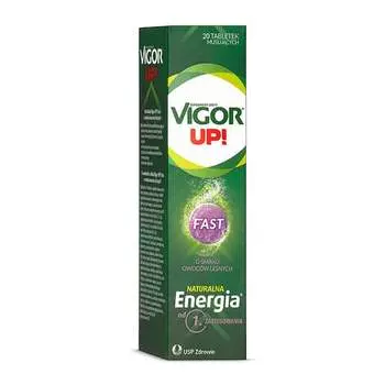 Vigor, ВВЕРХ! Быстрая пищевая добавка со вкусом лесных фруктов, 20 шипучих таблеток