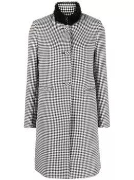 Viktor & Rolf однобортное пальто с оборками, черный