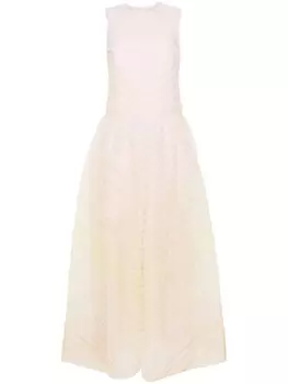Viktor & Rolf платье макси из тюля с эффектом градиента, нейтральный цвет