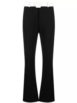 Viktor & Rolf прямые брюки с пряжками, черный