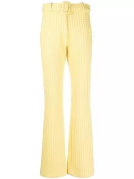 Viktor & Rolf расклешенные брюки с поясом, желтый