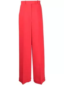 Viktor & Rolf строгие брюки с потайной застежкой, красный