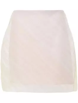Viktor & Rolf юбка мини с тюлем, розовый