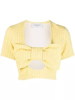 Viktor & Rolf укороченный топ-бандо с бантом, желтый