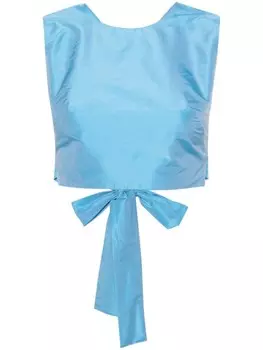 Viktor & Rolf укороченный топ с запахом, синий