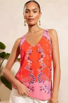 Виктория и Альберта | жилет с v-образным вырезом спереди и v-образным вырезом сзади Love & Roses, красный