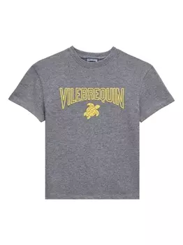 Vilebrequin футболка из органического хлопка с логотипом, серый