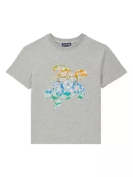 Vilebrequin Kids футболка с принтом, серый
