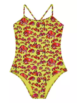 Vilebrequin Kids купальник Hermit Crabs, желтый