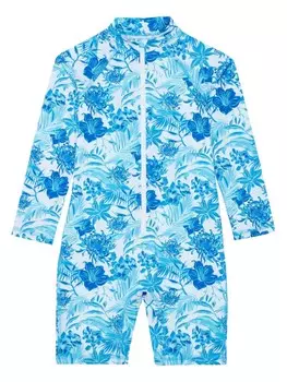 Vilebrequin Kids купальник Tahiti Flowers, белый