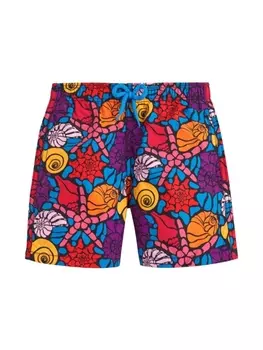 Vilebrequin Kids плавки-шорты с графичным принтом и логотипом, синий