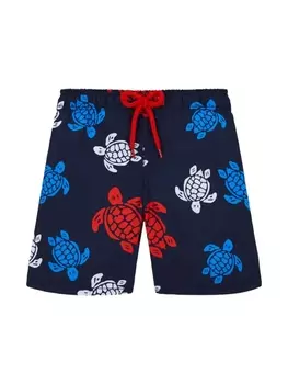 Vilebrequin Kids плавки-шорты с принтом, синий