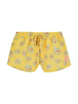 Vilebrequin Kids шорты с кулиской и УФ-защитой, желтый