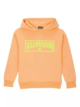 Vilebrequin Kids толстовка с капюшоном из хлопка Gary, оранжевый