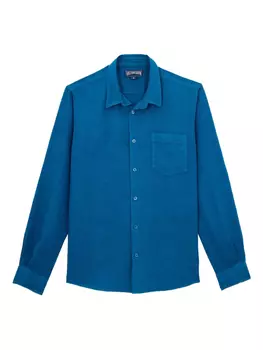 Vilebrequin льняная рубашка, синий