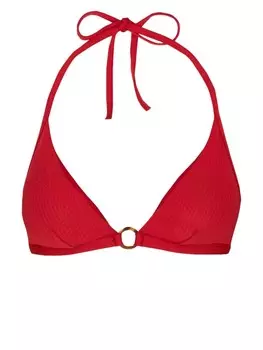 Vilebrequin лиф бикини Plumetis с воротником-халтером, красный