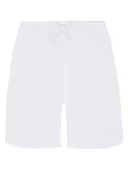 Vilebrequin мини-шорты Fauna из махровой ткани, белый