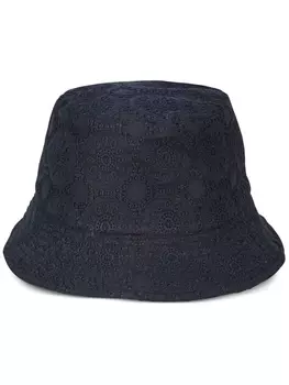 Vilebrequin панама с вышивкой англез, черный