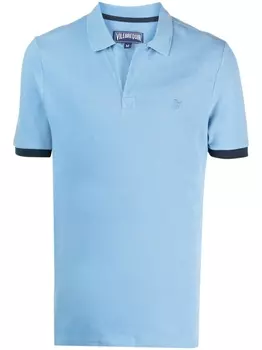 Vilebrequin рубашка поло из органического хлопка, синий