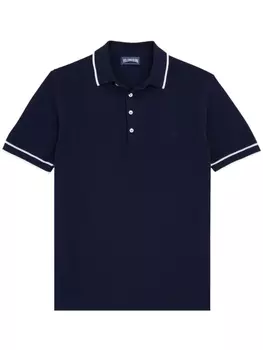 Vilebrequin рубашка поло с вышитым логотипом, синий