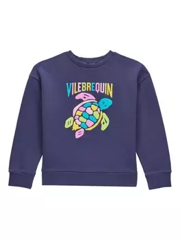 Vilebrequin толстовка из органического хлопка с логотипом, синий