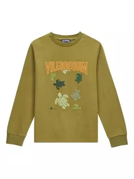 Vilebrequin толстовка с логотипом, зеленый