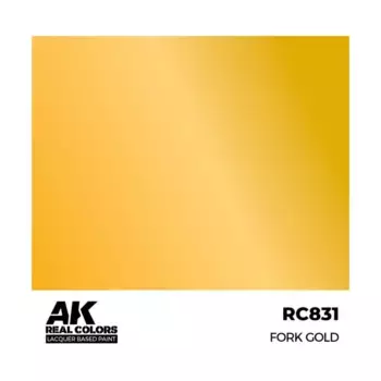 Вилка Золотая, Paint - Real Color, Dropper Bottles (AK-Interactive)