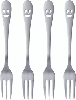 Вилки NY-6 Tsubame Sanjo Niko Himefork, набор из 4 шт., 5,2 дюйма (13,1 см), производство Япония Nagao