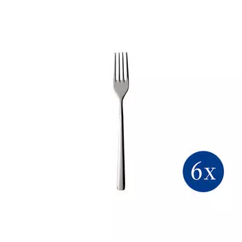 Вилки столовые Пьемонт, 6 шт Villeroy & Boch, серебро/платина
