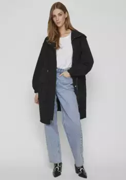 Вилла-парка "VISILIANA LONG PARKA JACKET - NOOS", с капюшоном Vila, черный