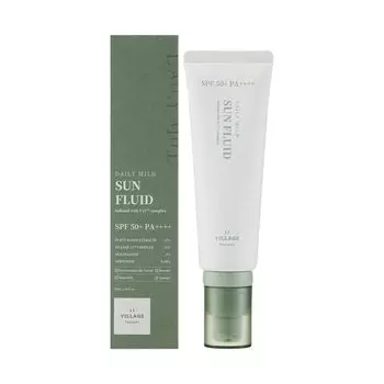 Village 11 factory ежедневный мягкий солнцезащитный флюид spf50 солнцезащитный флюид 11 Village Factory, 50 мл
