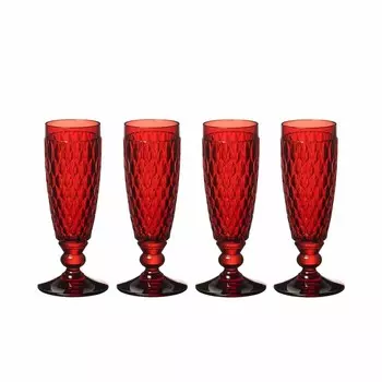 Villeroy & Boch Boston Colored Набор из 4 бокалов для шампанского, красный