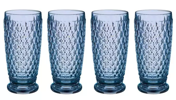 Villeroy & Boch Boston Colored Набор из 4 бокалов для лонг-дринков, синий