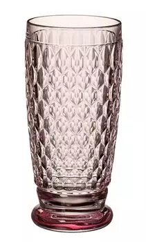 Villeroy & Boch Boston Цветной стакан для лонг-дринков/пивная кружка, роза, 16,2см, 300 мл A U S L A U F, розовый
