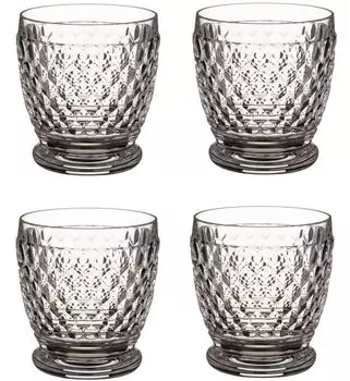 Villeroy & Boch Boston Набор из 4 чашек для воды и коктейлей, прозрачные, 200 мл, прозрачный