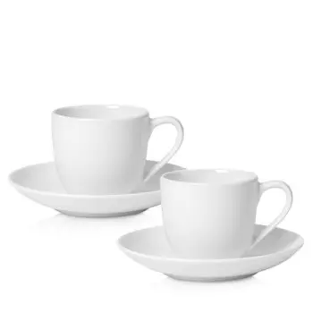 Villeroy & Boch For Me Чашка для эспрессо с блюдцем, набор из 2 шт, белый