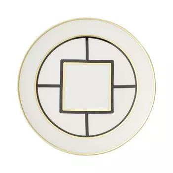 Villeroy & Boch Metro Chic Салатная тарелка с белой каймой, золотой