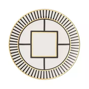 Villeroy & Boch Metro Chic Салатная тарелка с полосками по краю, золотой