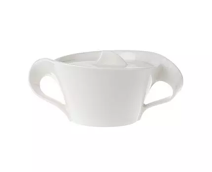 Villeroy & Boch New Wave Сахарница с крышкой, белый