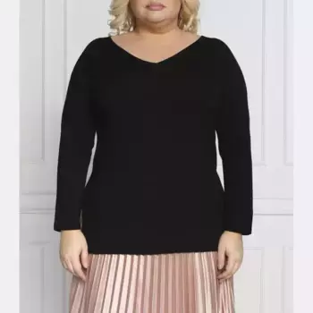 Vilma свитер стандартного кроя больших размеров больших размеров Persona By Marina Rinaldi, черный
