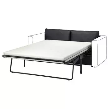 ВИМЛЕ 2 секции дивана-кровати с откидной спинкой, Гранн/Бомстад черный VIMLE IKEA