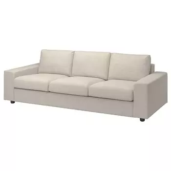 ВИМЛЕ 3-местный диван с широкими подлокотниками/Гуннаред бежевый VIMLE IKEA