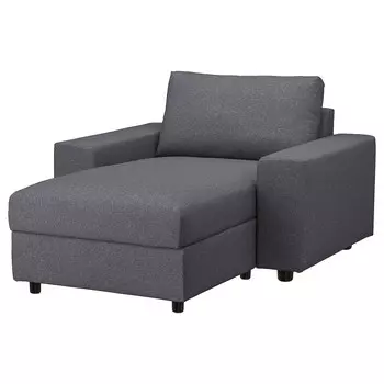 ВИМЛЕ Диван, с широкими подлокотниками/Гуннаред средний серый VIMLE IKEA