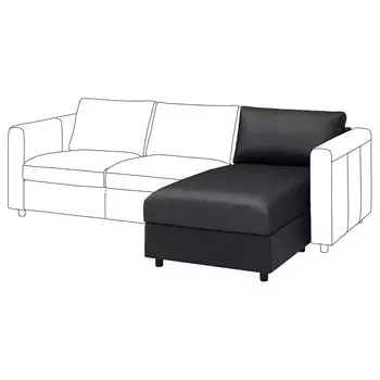 ВИМЛЕ Диванная часть, Гранн/Бомстад черный VIMLE IKEA