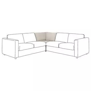 ВИМЛЕ Угловая секция, Гуннаред бежевый VIMLE IKEA