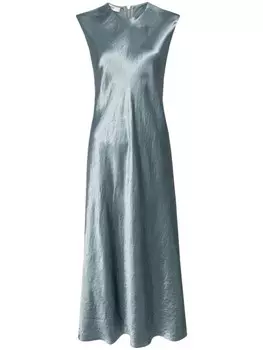 Vince атласное платье с рукавами-крылышками, зеленый