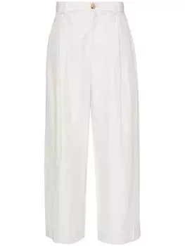 Vince брюки средней посадки, широкие, серый