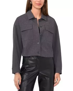 VINCE CAMUTO Укороченная рубашка, серый