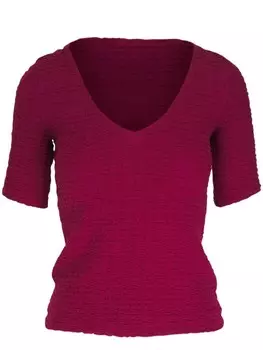 Vince фактурная футболка, красный