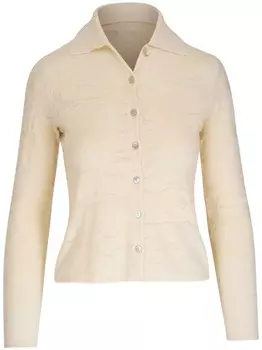 Vince фактурный кардиган с цветочным мотивом, нейтральный цвет